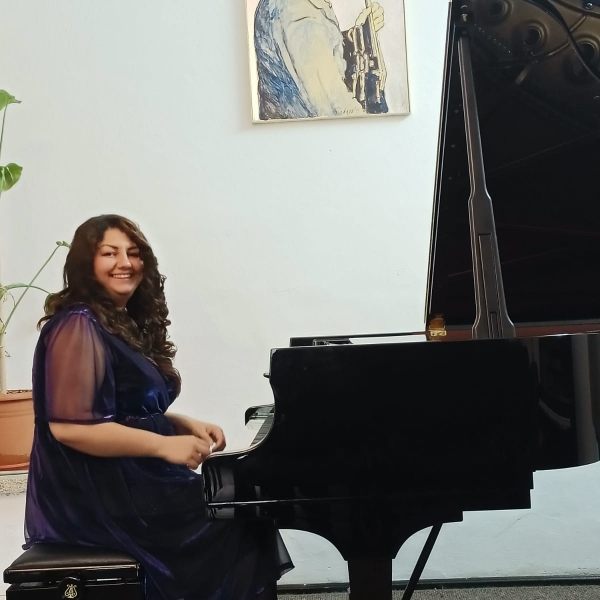 Imagini de la recitalul de pian al Andreei Emanuela Tinca, Sinaia, 4 septembrie 2022